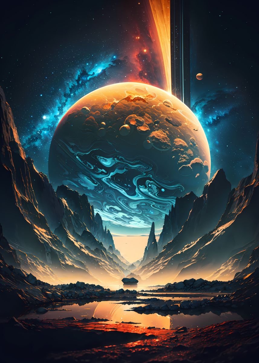 'stellar Universe Landscape' Poster By Luong Phat 