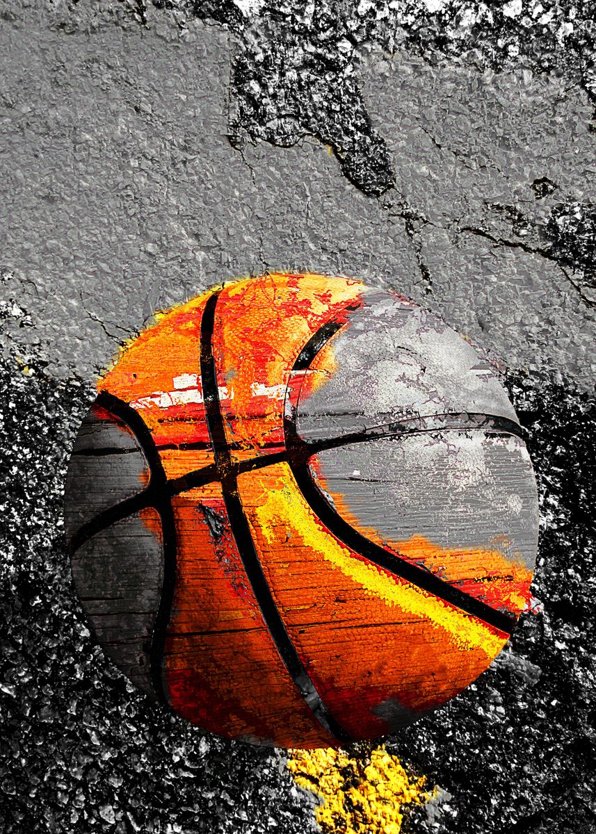 'Basketball art print S210' Poster by takumipark Displate
