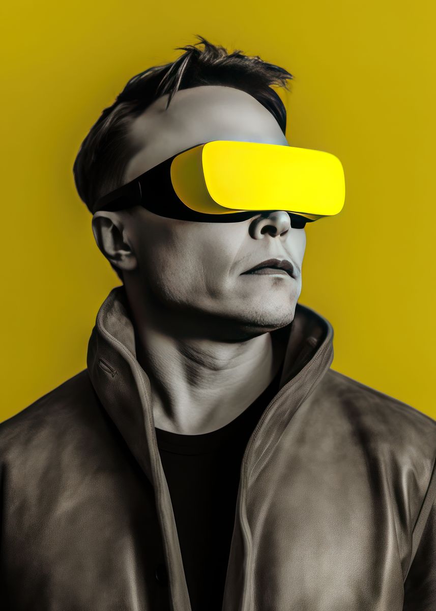 'Elon Musk VR' Poster by Dr Picture | Displate