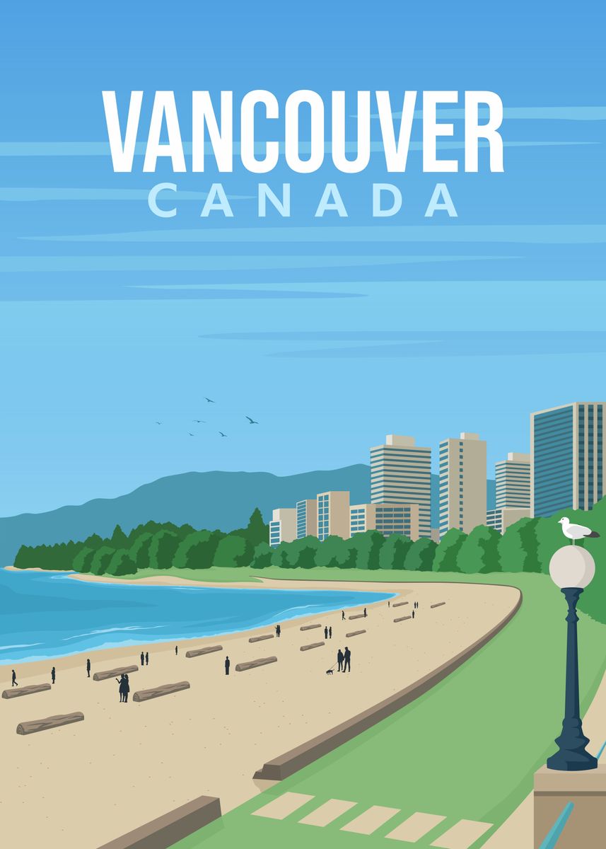 'Vancouver Canada' Poster by zulvikar | Displate