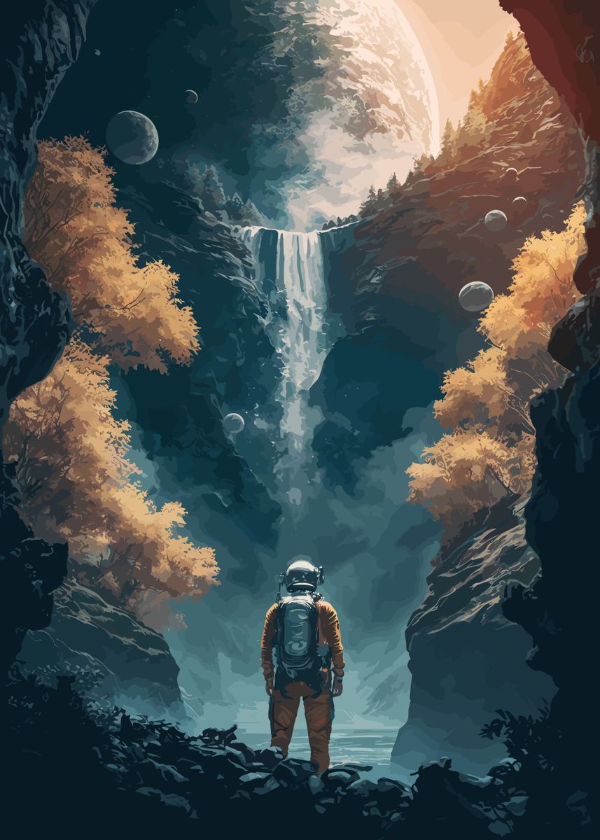 'Space Astronaut' Poster by Maltos | Displate