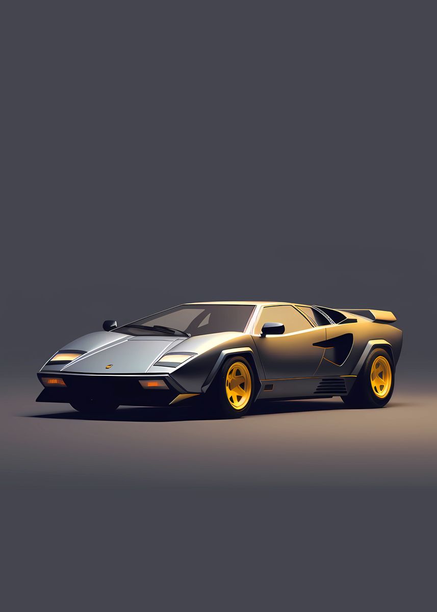 'Legend Countach' Poster by Brian Midnite | Displate