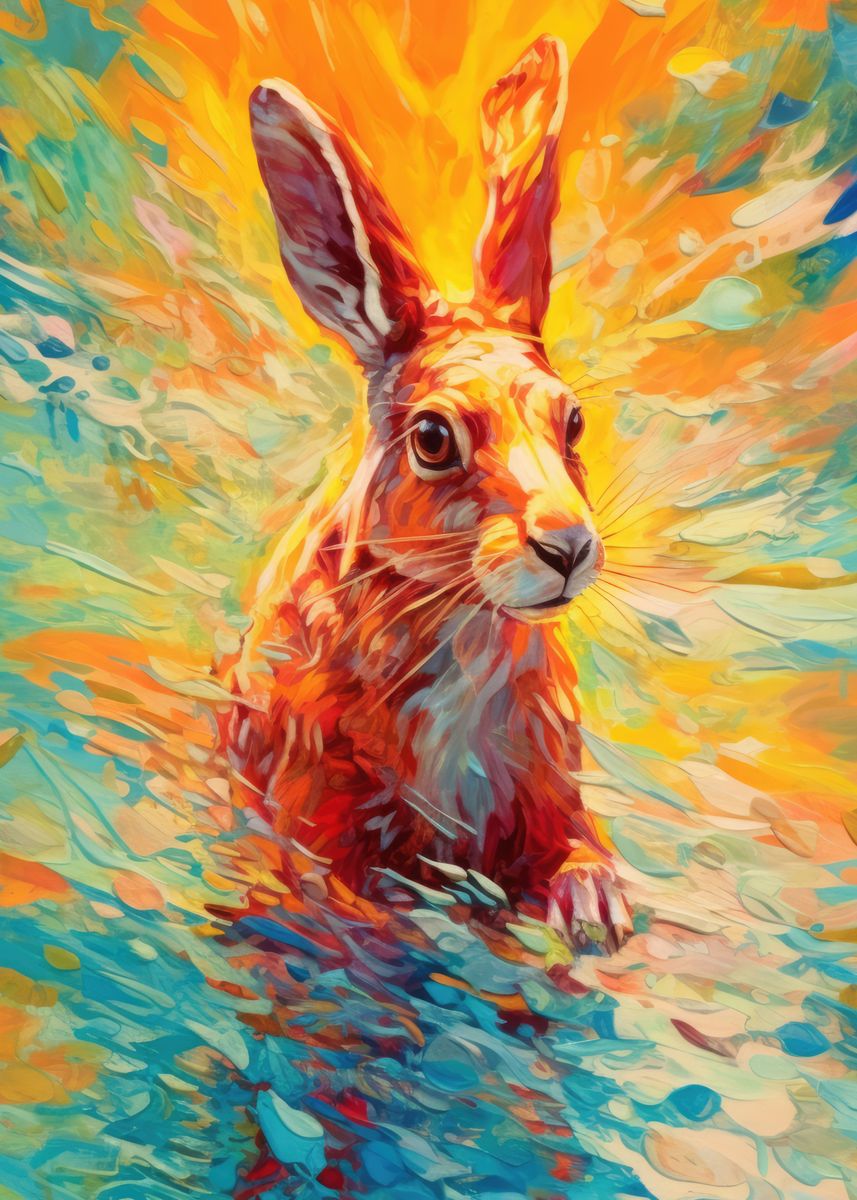 'Underwater Rabbit' Poster, picture, metal print, paint by Kingdom of ...
