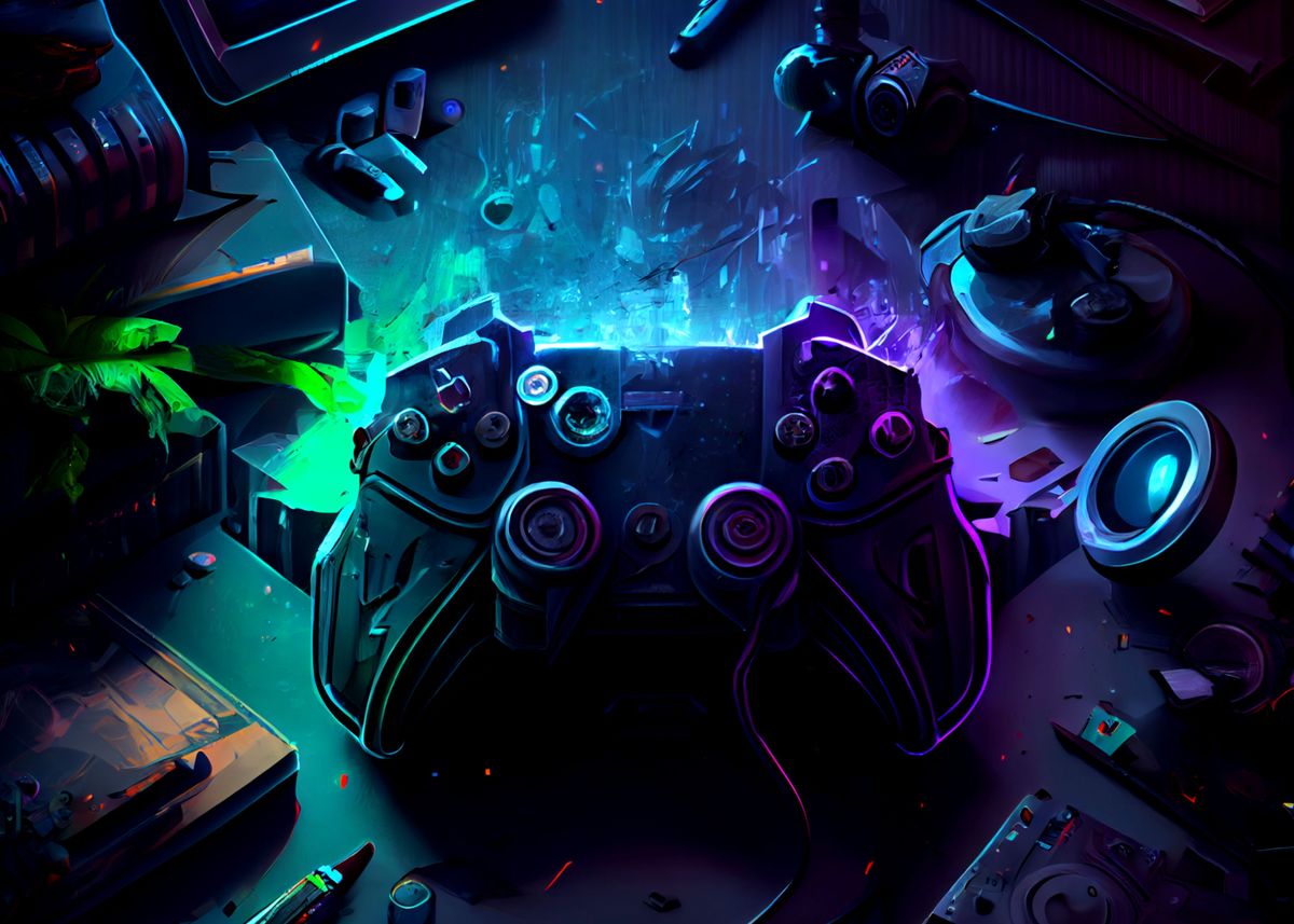 'Gaming Controller' Poster by FotoKonzepte | Displate