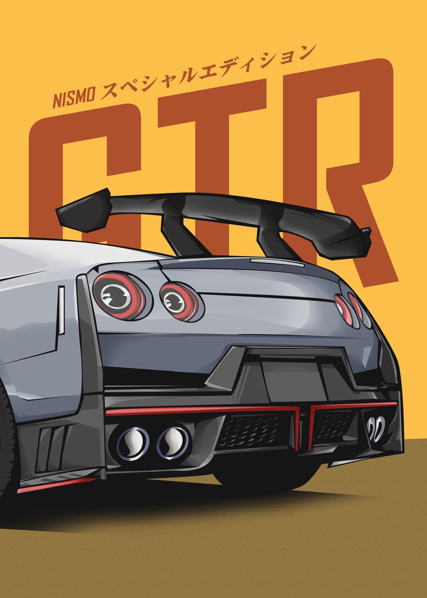 'GTR Nismo Potrait 2' Poster, picture, metal print, paint by Zhidane Al ...