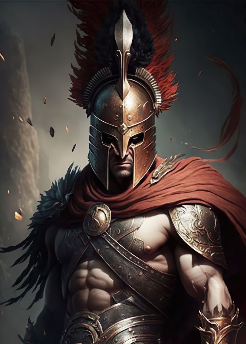 spartan warrior drawings