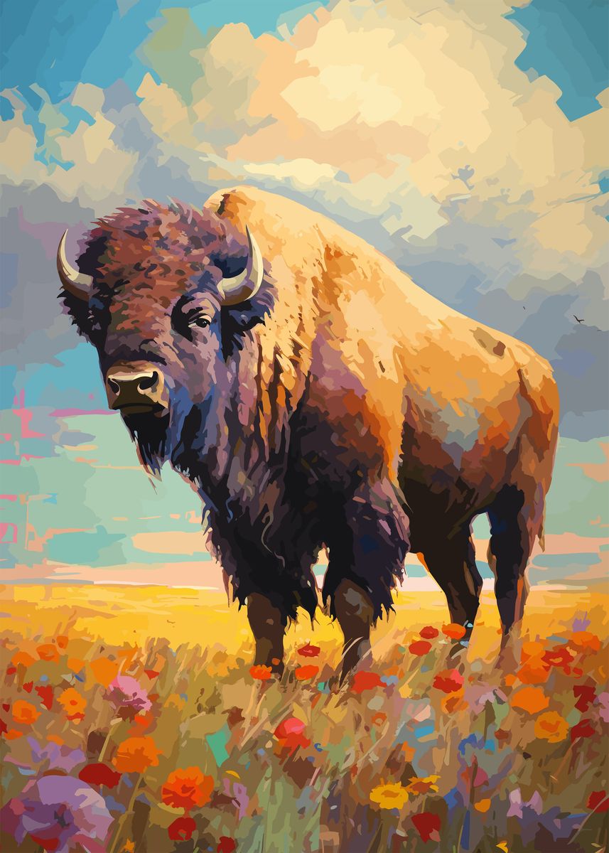 'American Bison' Poster by Cool Worker | Displate