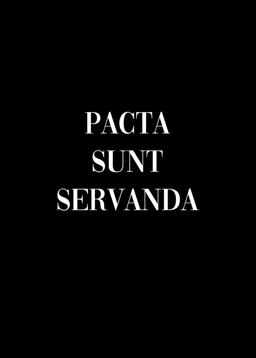 'Pacta Sunt Servanda' Poster, Picture, Metal Print, Paint By DkDesign ...