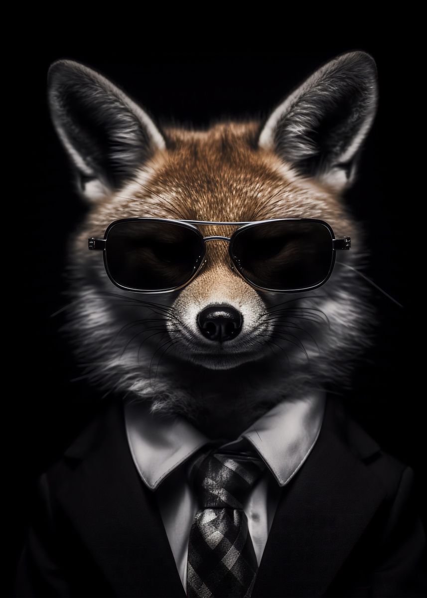 'Cool Fox Wallpaper' Poster by Future Art | Displate