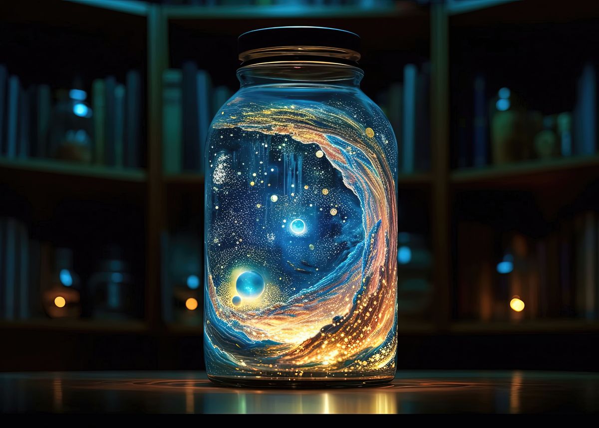 'Galaxy in a Jar' Poster by E | Displate