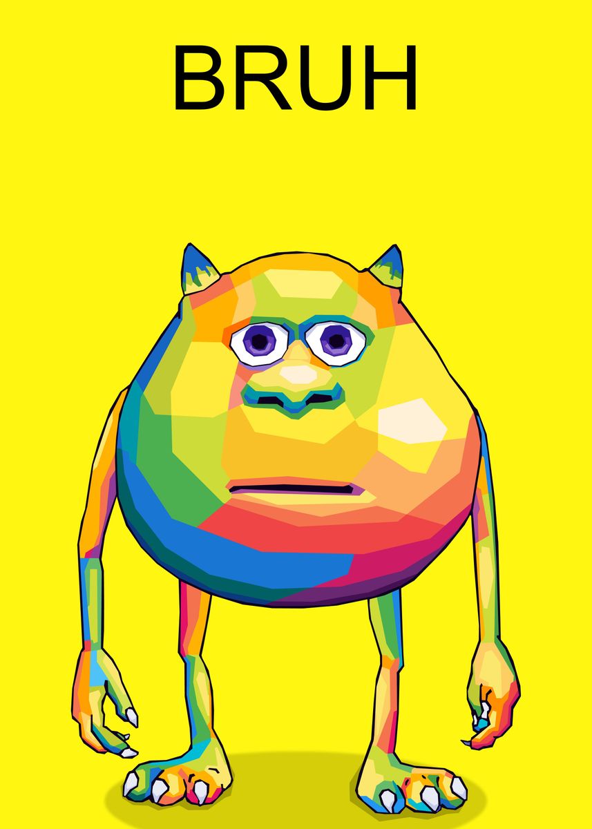  Bruh Meme Wpap Pop Art Poster Picture Metal Print Paint By Anthony 