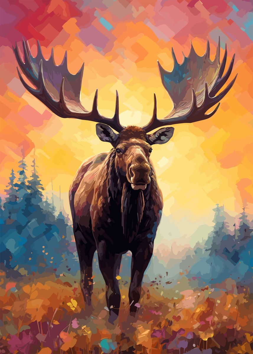 'Moose' Poster by Cool Worker | Displate