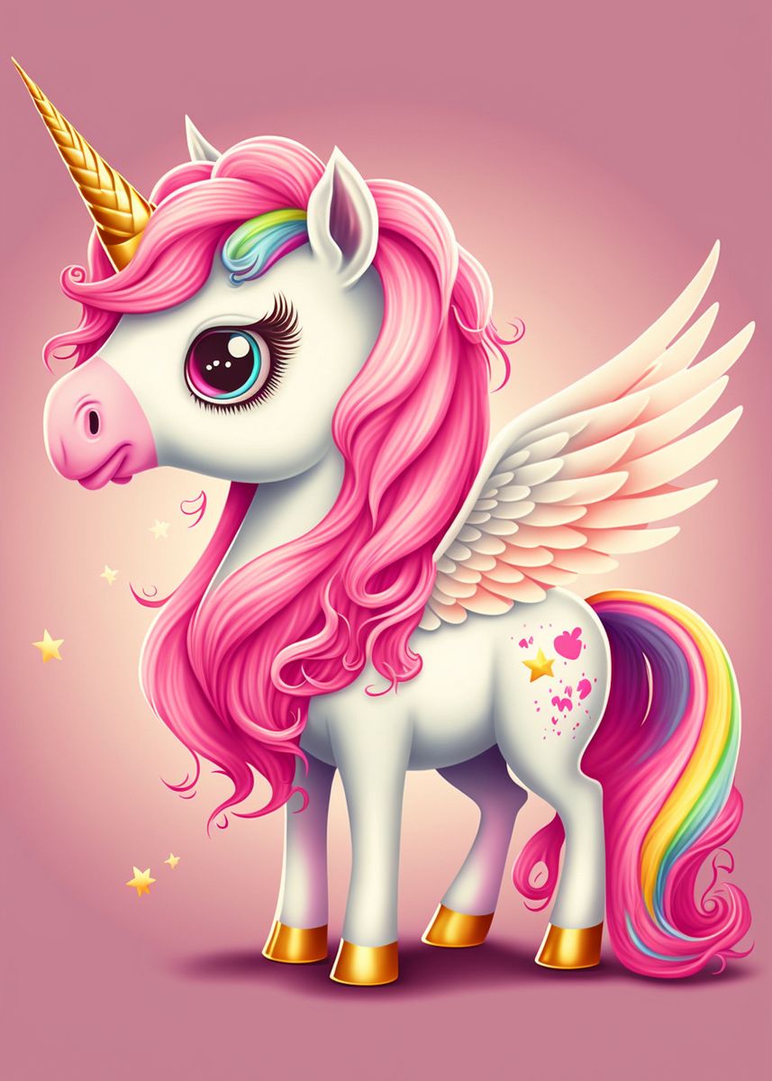 'Magic Unicorn' Poster, picture, metal print, paint by Nice Pictures ...