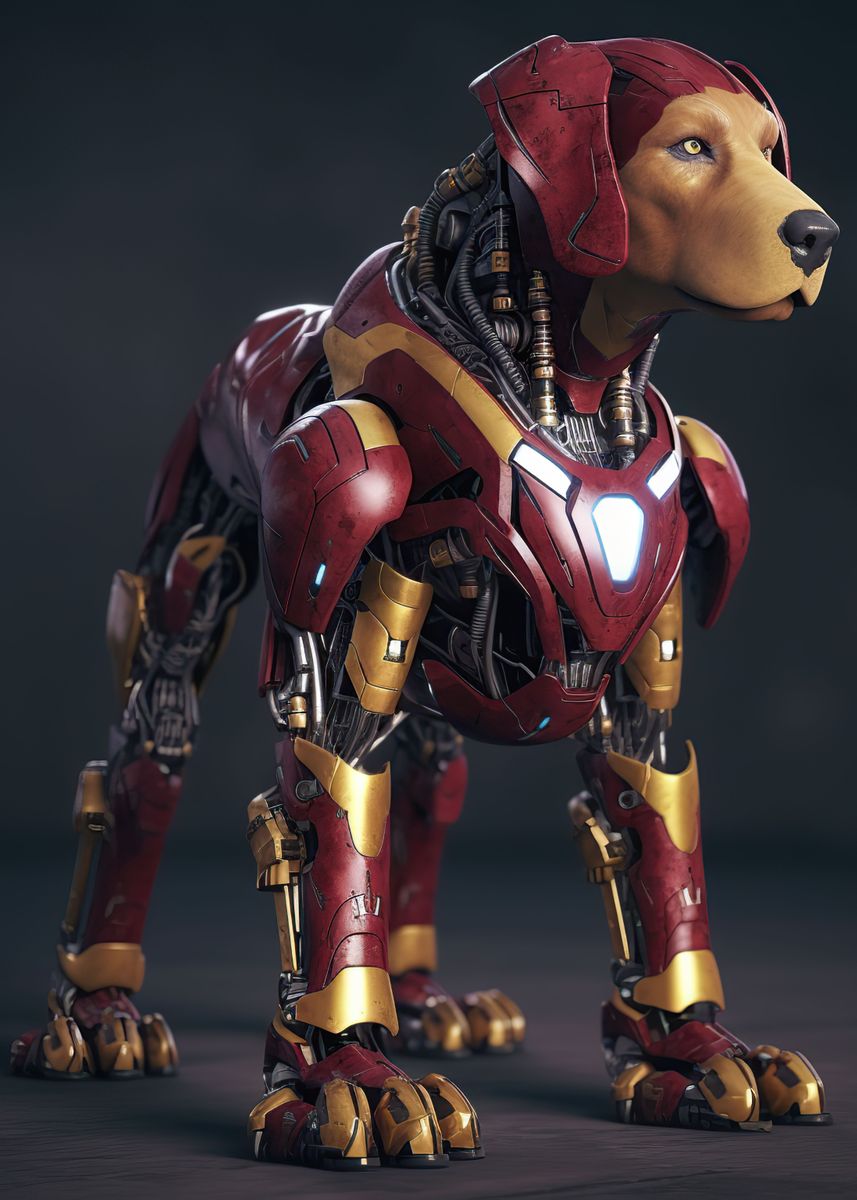 'Iron Dog' Poster by Ermintrude Displate