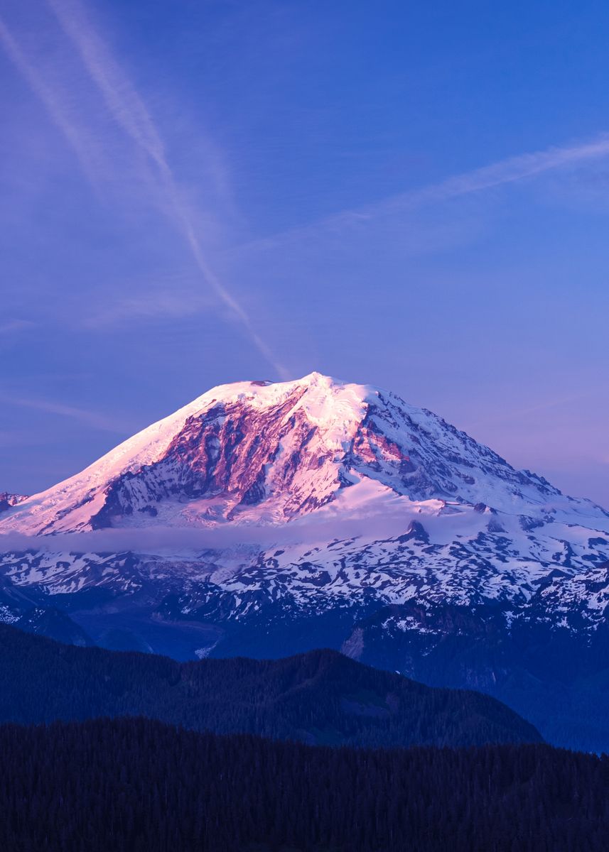 'Mount Rainier Washington' Poster, picture, metal print, paint by ...