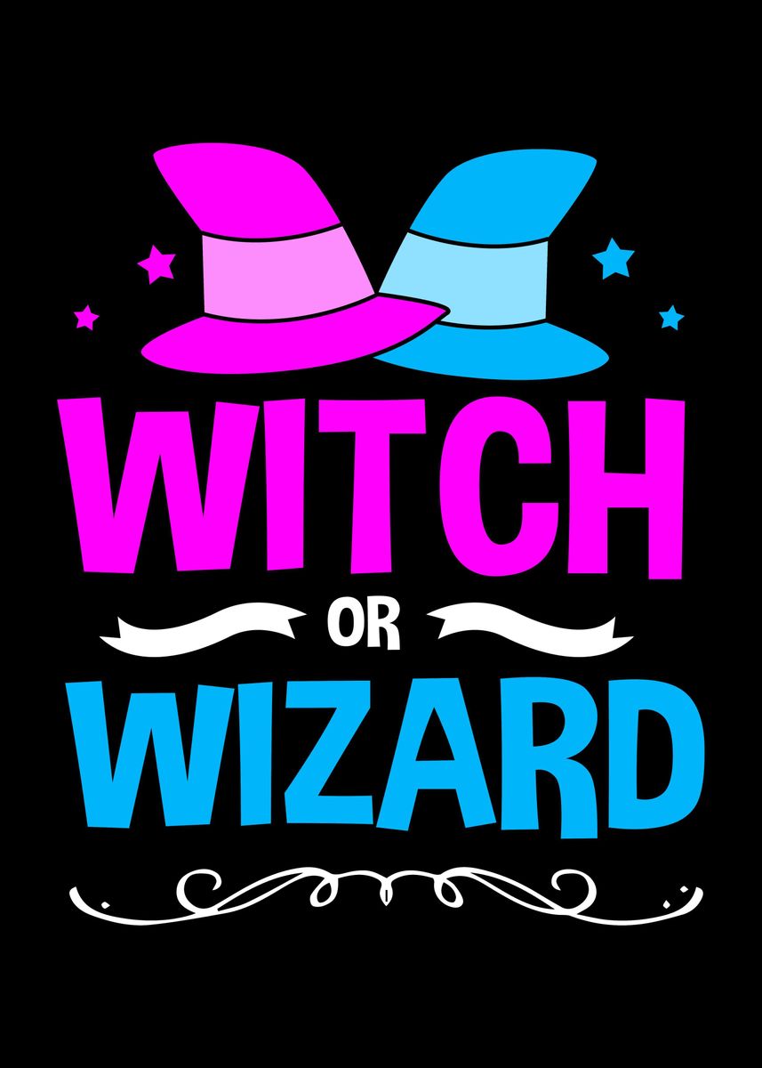 'Witch Or Wizard' Poster By FunnyGifts | Displate