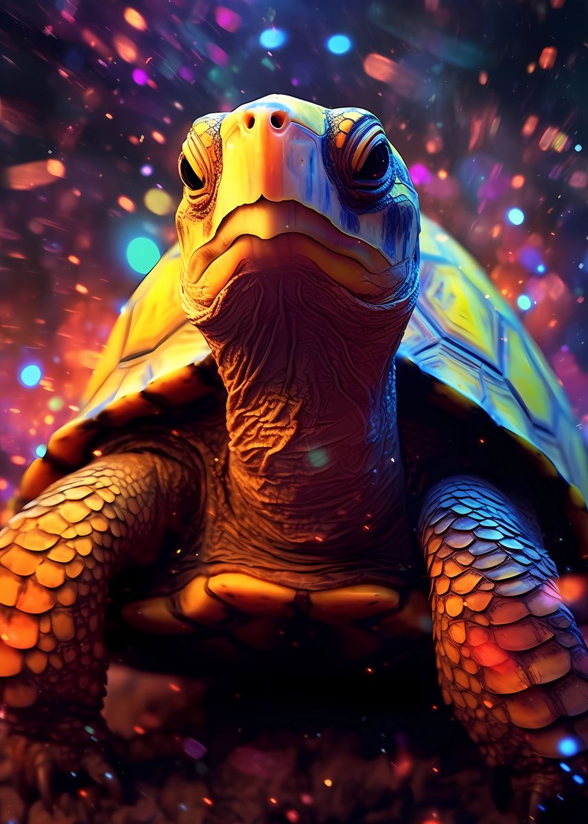 'Turtle Animal' Poster, picture, metal print, paint by DecoyDesign ...