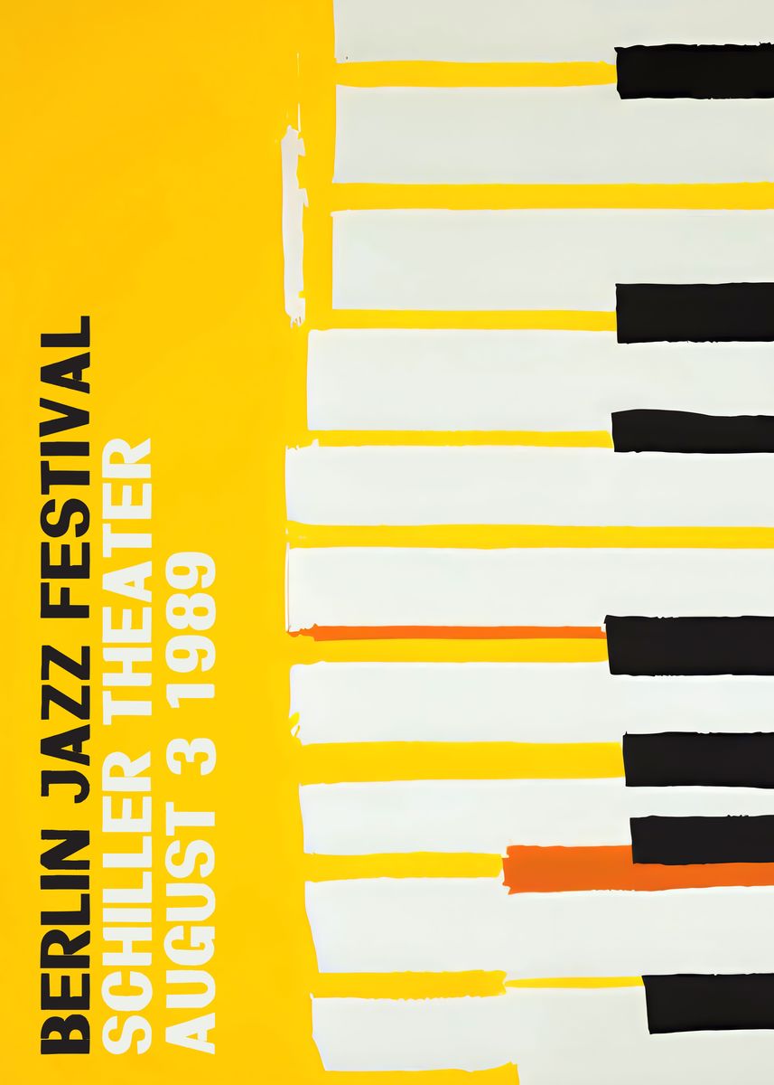 'Berlin Jazz Festival' Poster by BluePinkPanther Displate