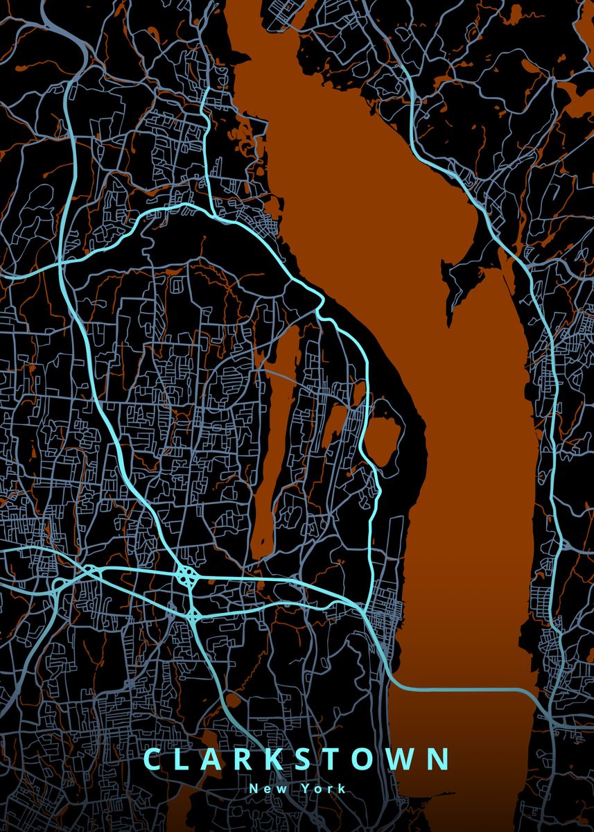 'Clarkstown' Poster by Deeo Displate