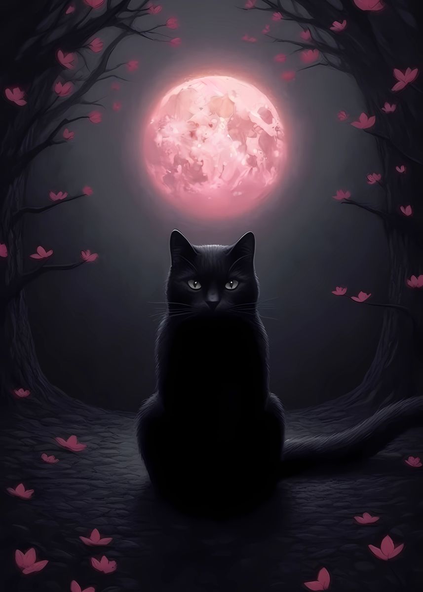 Black cat full sales moon