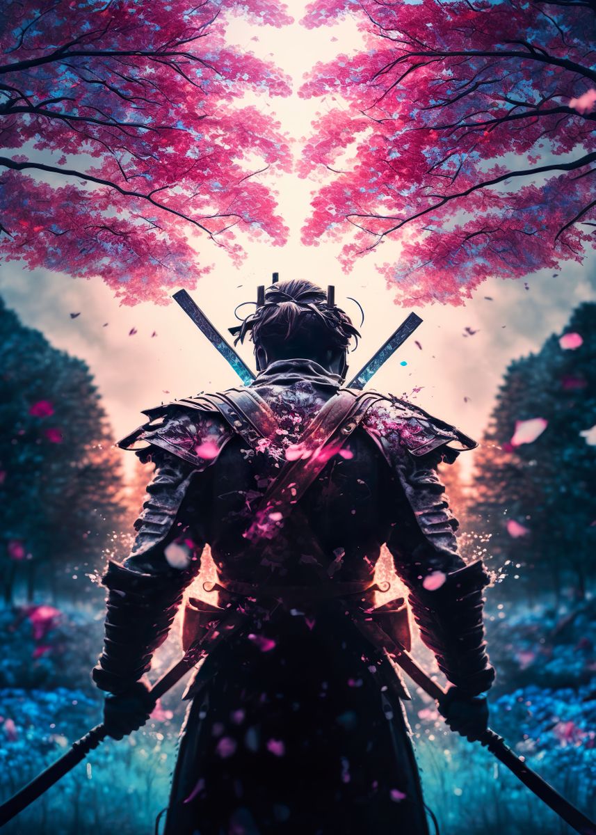 Samurai Soul Color 'Soul of the Samurai' Poster, picture, metal print, paint by ...