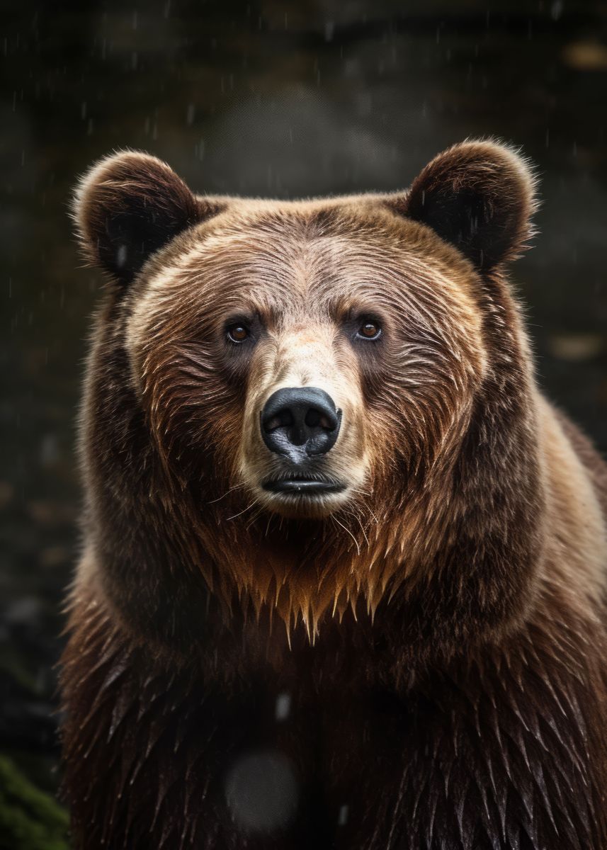 'Brown Bear Wildlife Photo' Poster, picture, metal print, paint by Five ...