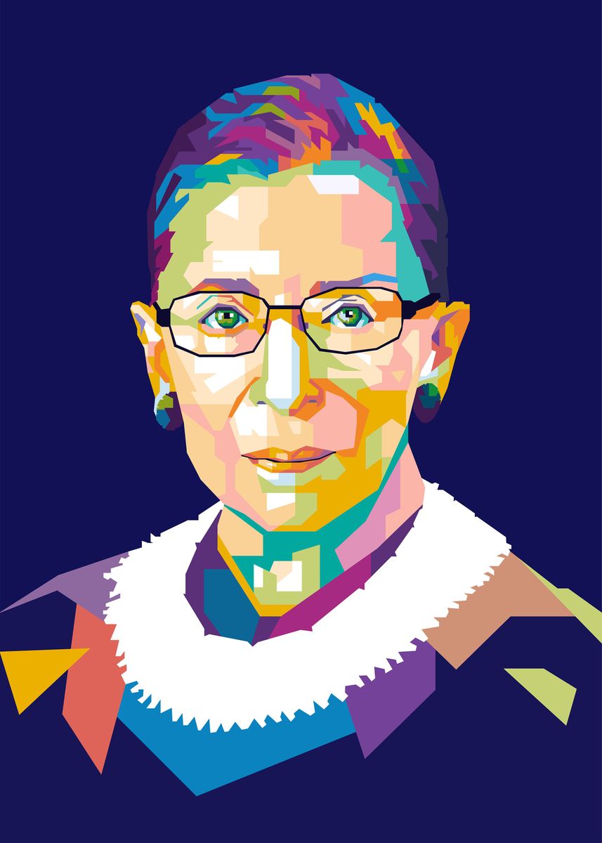 'Ruth Bader Ginsburg' Poster, picture, metal print, paint by Erick Sato ...