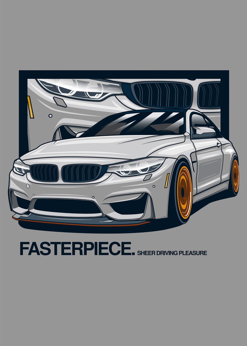 'BMW M4' Poster by Vero Automotive | Displate