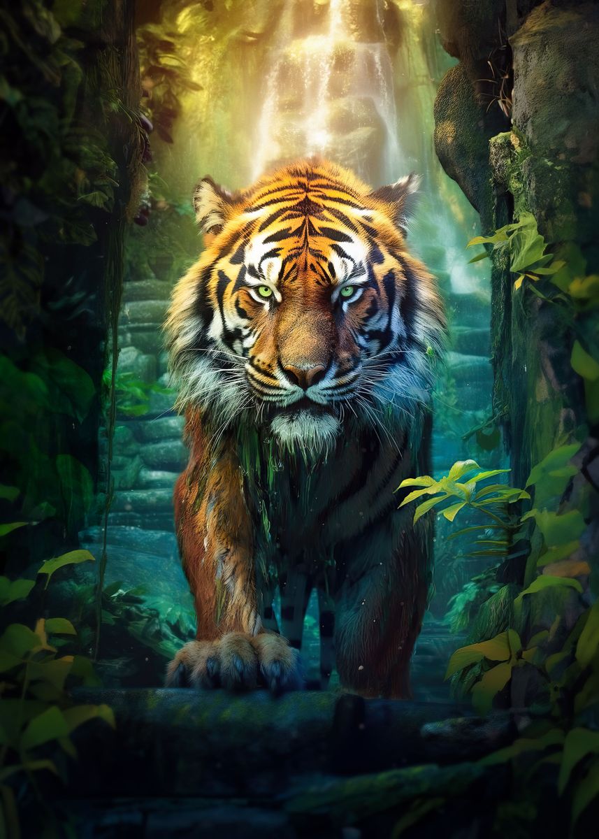 'Jungle Guardian' Poster, picture, metal print, paint by Bruno Macedo ...