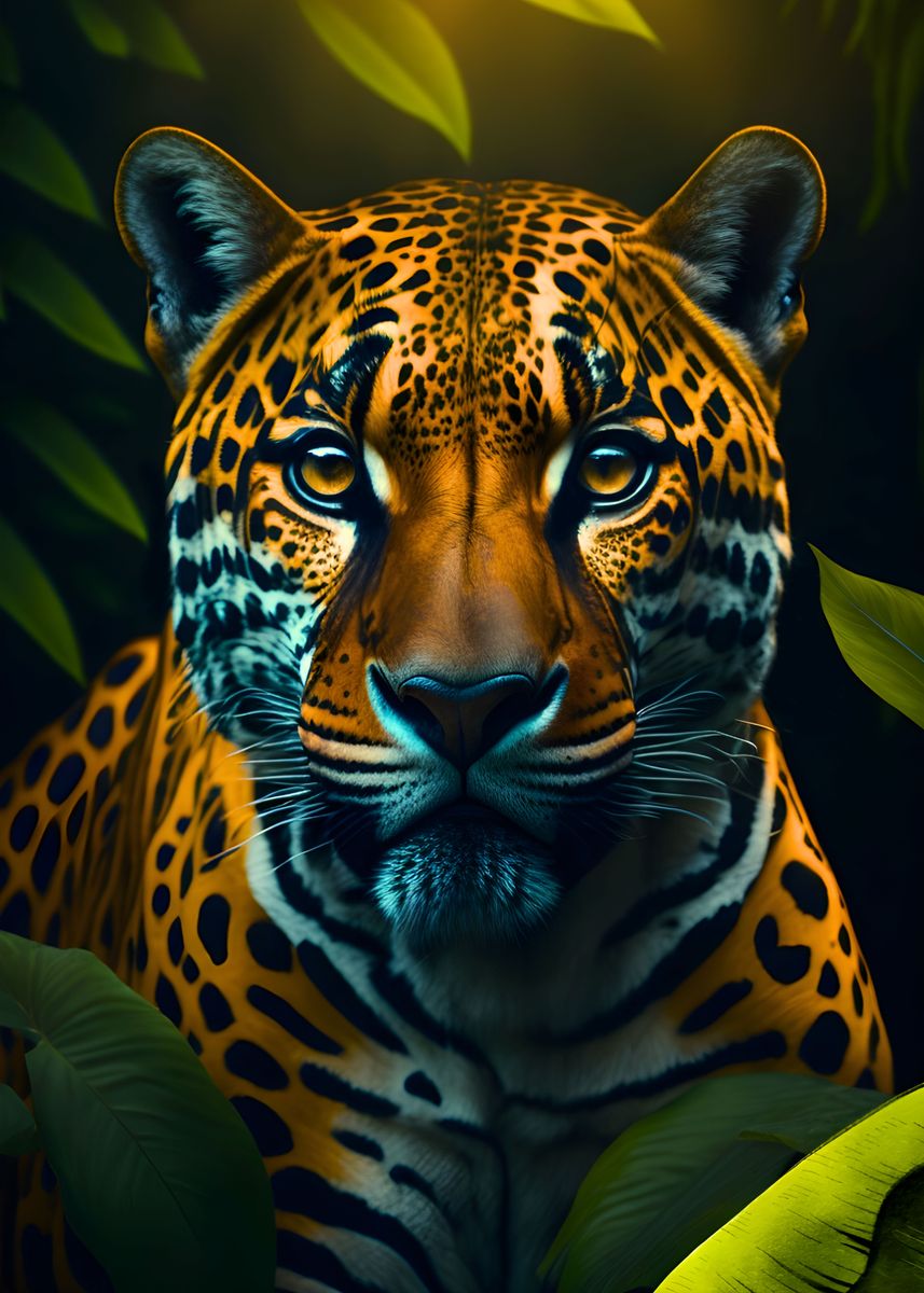 'Jaguar' Poster, picture, metal print, paint by SapientiaB | Displate