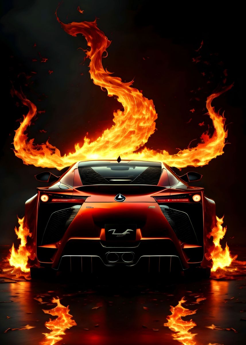 'Lexus LFA ' Poster by Hakuro | Displate