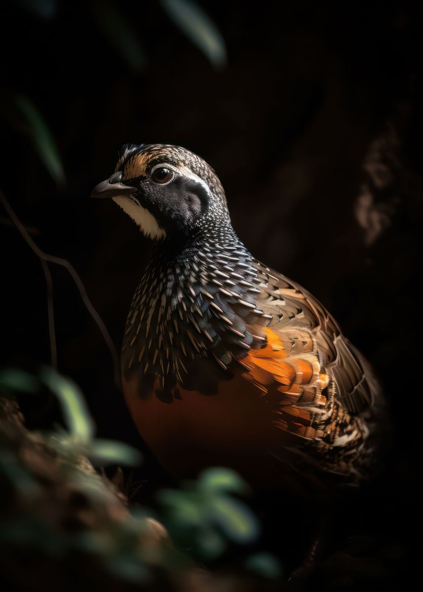 'Elegant quail' Poster by Zooscape Wildlife | Displate