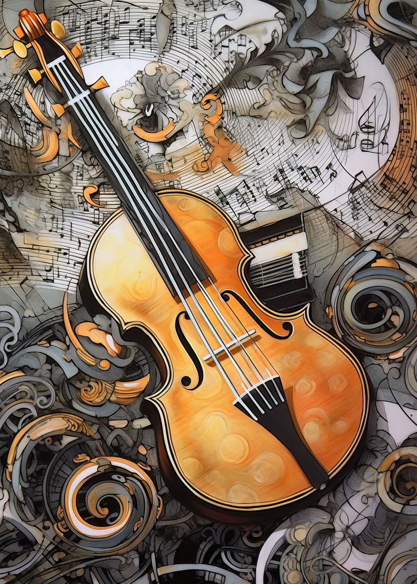 'Cyberpunk Orchestra 4' Poster by Scott Prokop | Displate