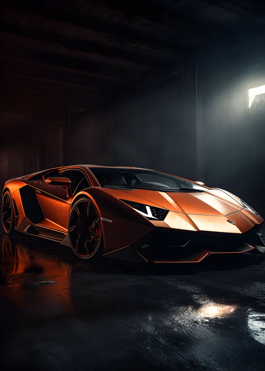 'Lamborghini 2' Poster by Unique art by moerv | Displate