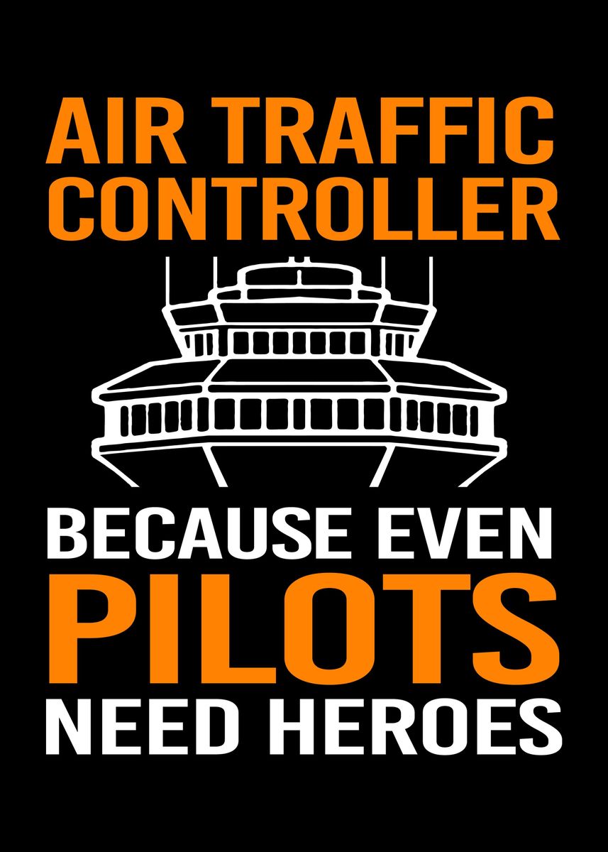 'Air Traffic Controller' Poster, picture, metal print, paint by ...
