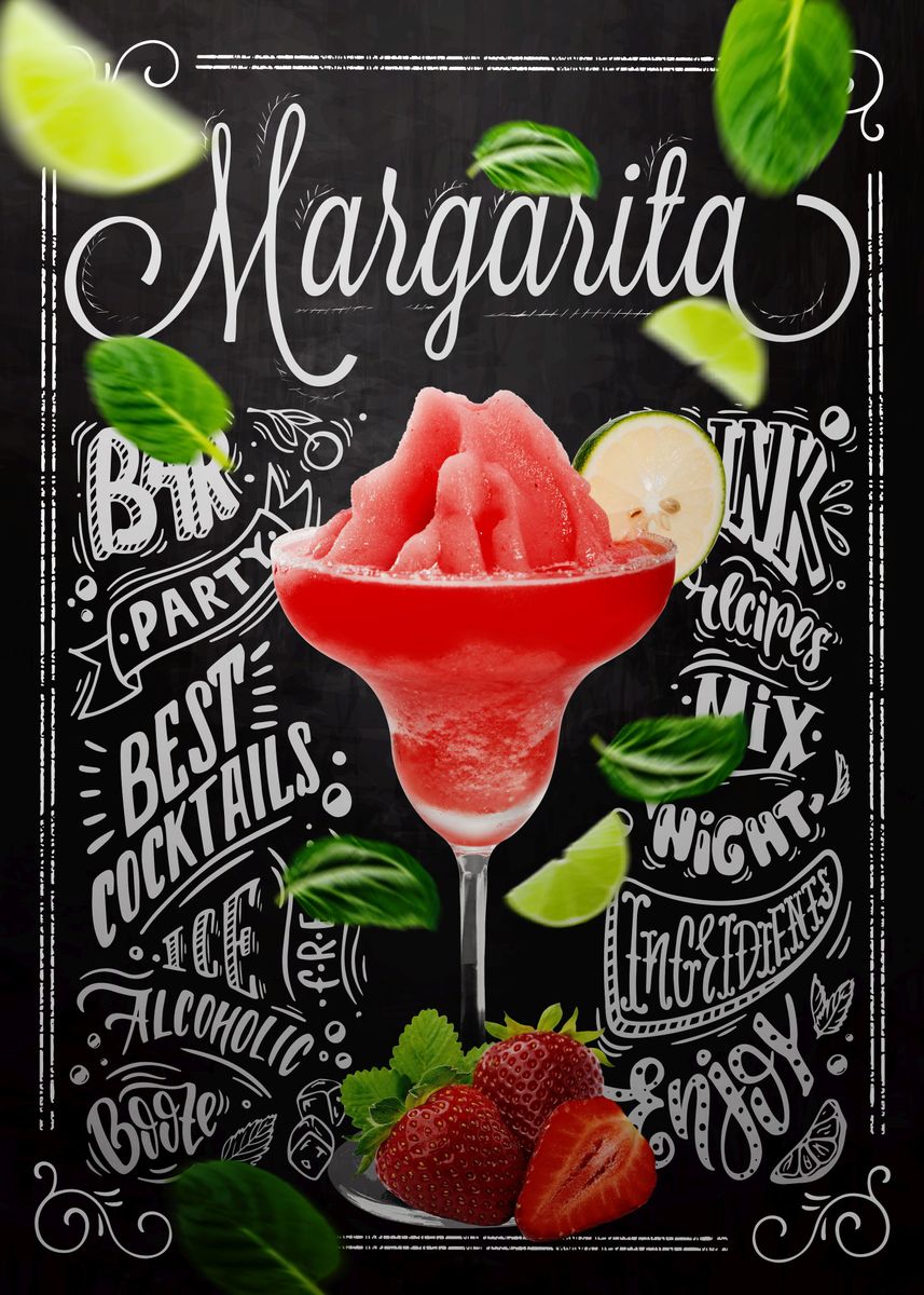 'Classic Margarita' Poster, picture, metal print, paint by Stefan Merz ...