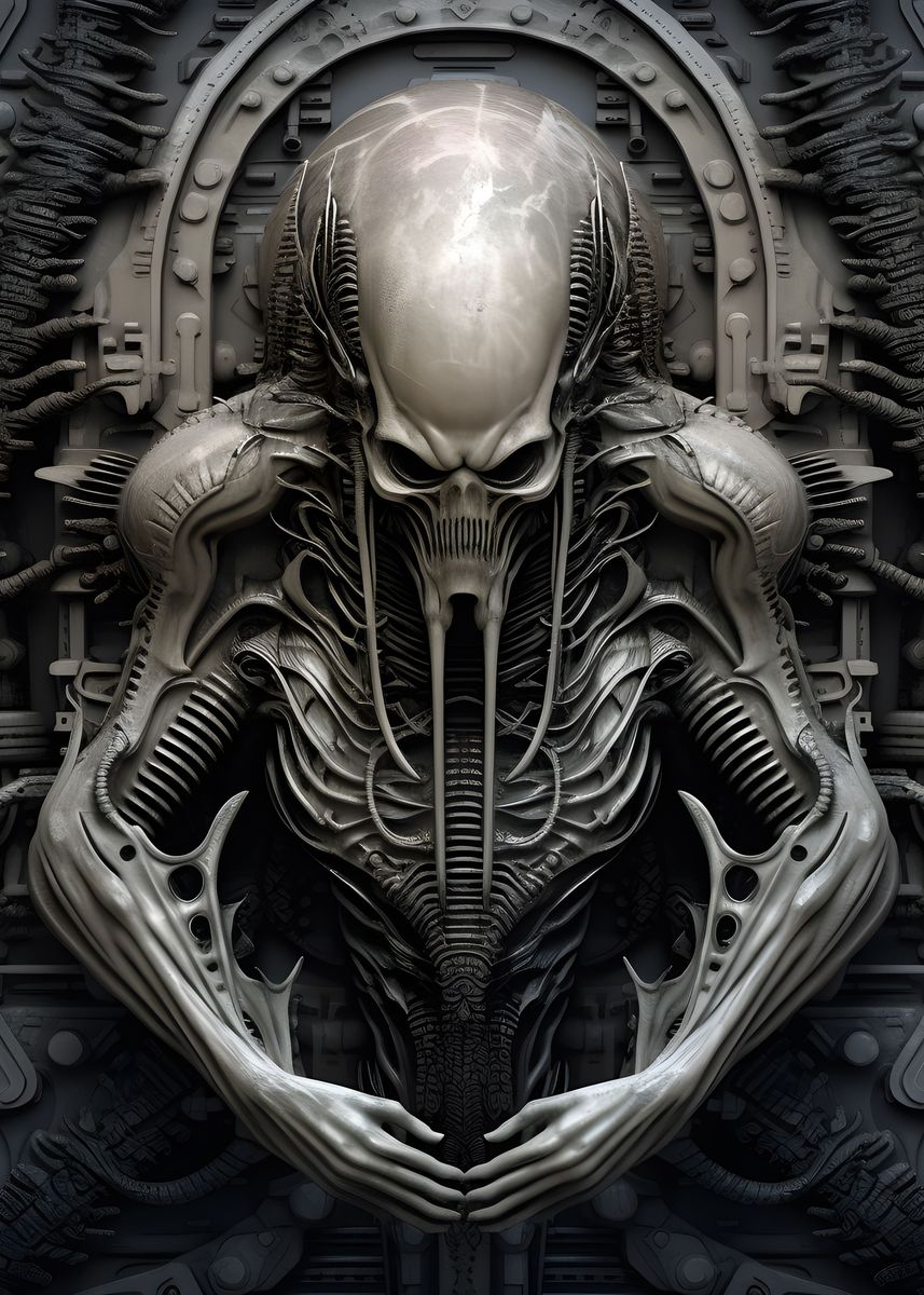 'Giger Unique Artwork' Poster, picture, metal print, paint by Naso ...