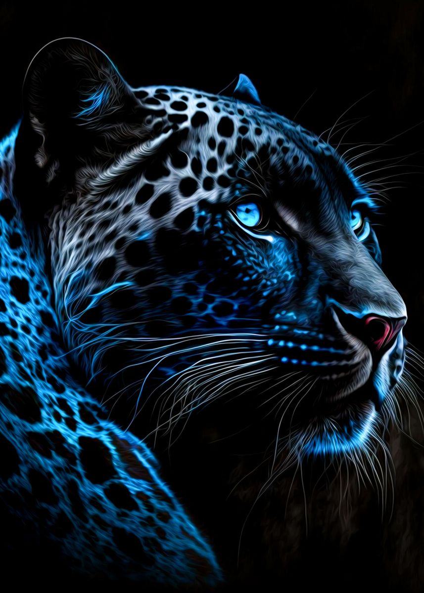 'Panther' Poster, picture, metal print, paint by nhatsk min | Displate