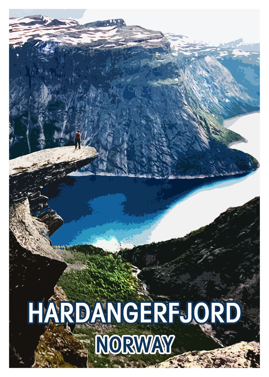 'Hardangerfjord norway' Poster by McPitu | Displate