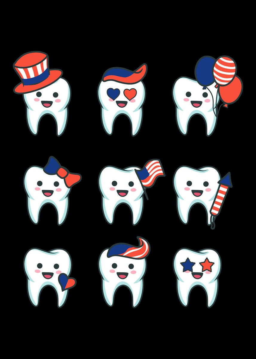 4th of july tooth