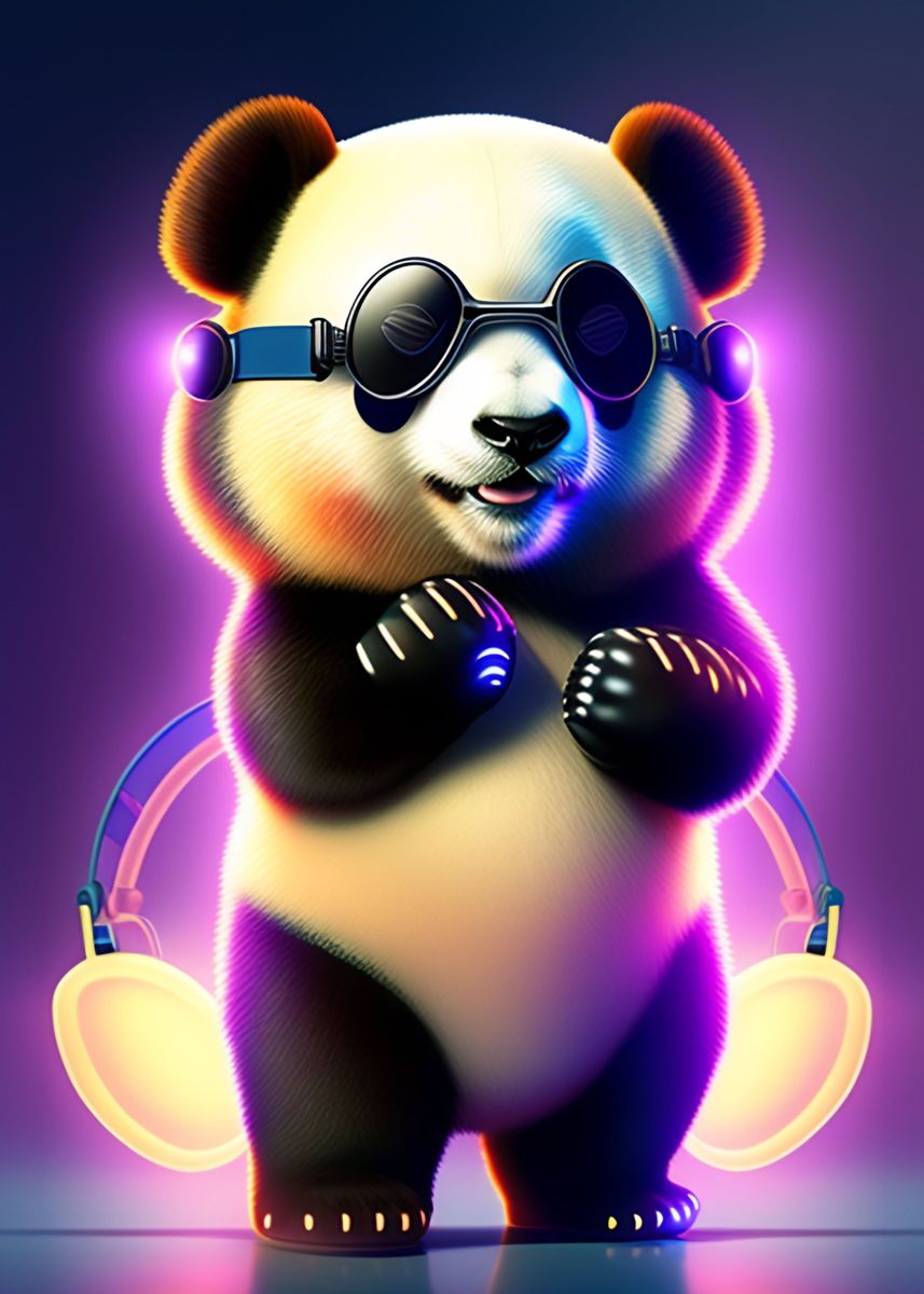 'panda' Poster, picture, metal print, paint by PENGDUA XYZ | Displate