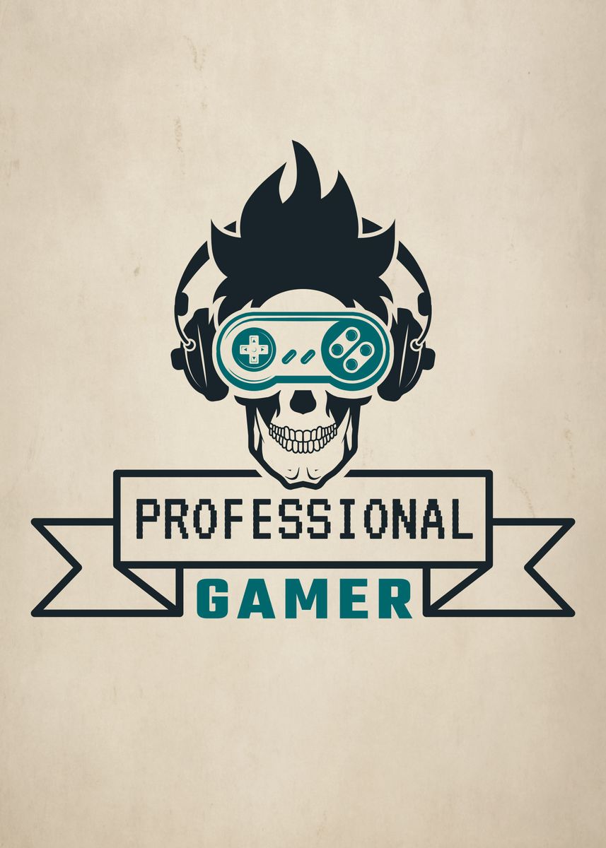 Gaming Logo Gamer Vector Design Images, Pro Gamer Gaming Logo