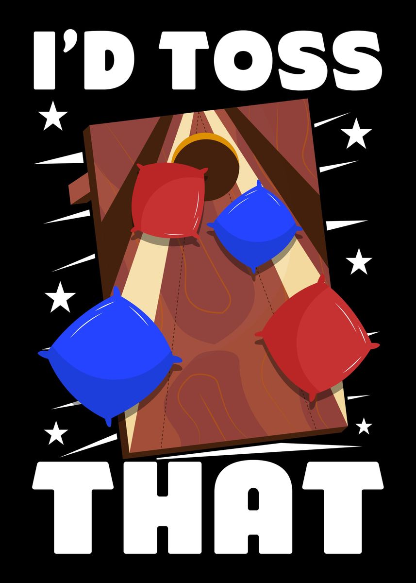 ‘Funny Cornhole Corn Hole’ Poster by AestheticAlex | Displate