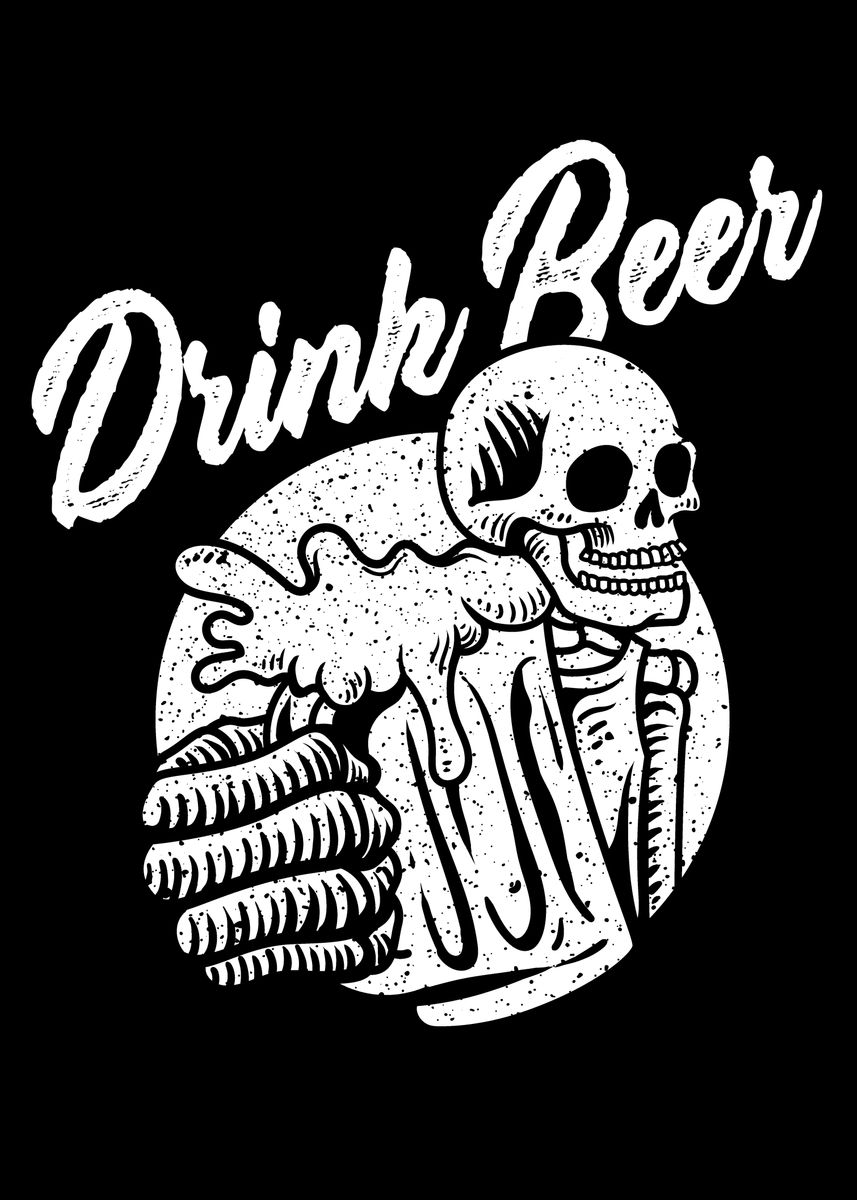 Drink Beer Poster Picture Metal Print Paint By DD ART Displate drink-beer-poster-picture-metal-print-paint-by-dd-art-displate