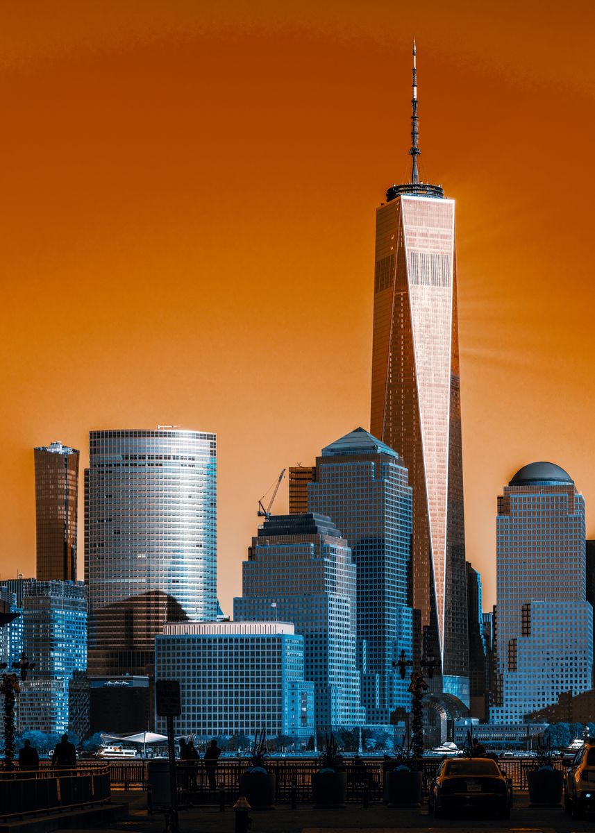 '1 World Trade Center' Poster, picture, metal print, paint by