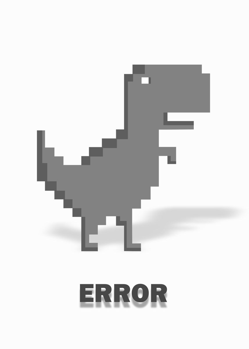 Error Trex' Poster, picture, metal print, paint by Raiyan Ariansyah