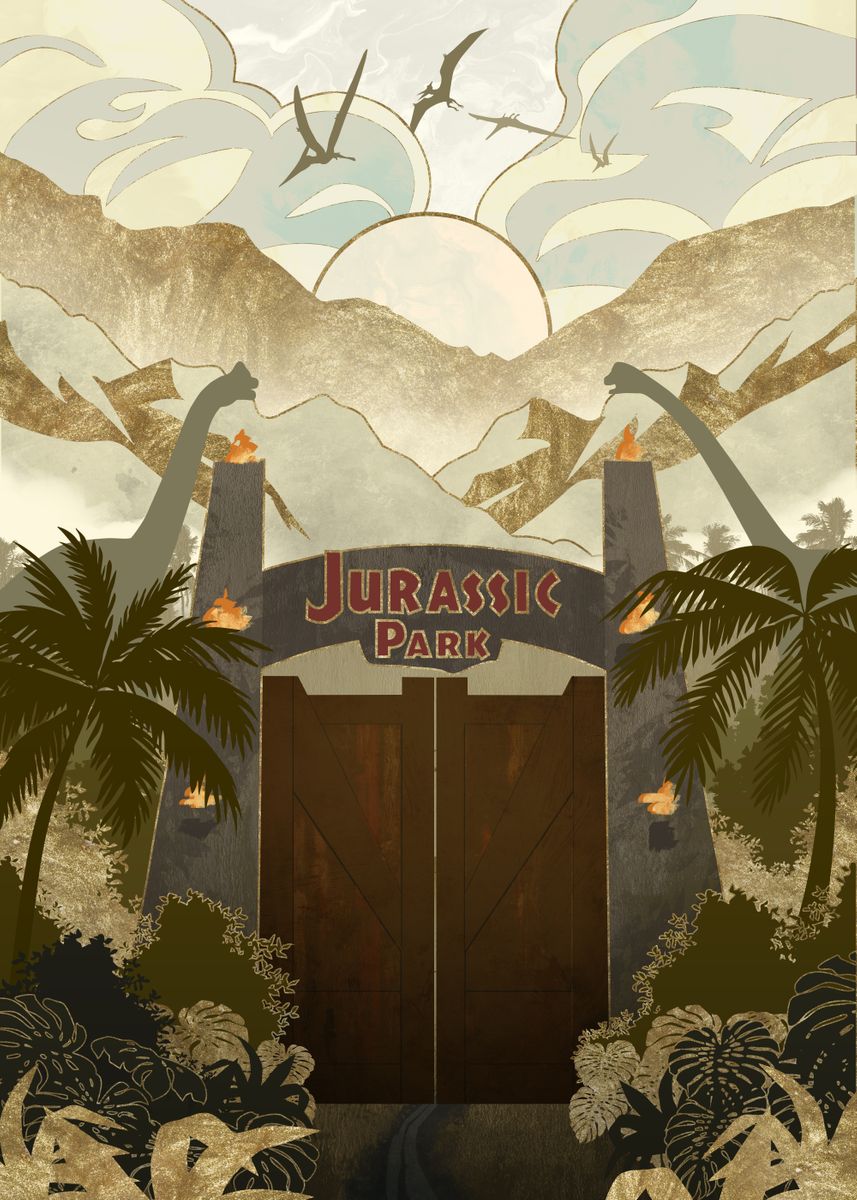 'Park's Gate' Poster by Jurassic World | Displate
