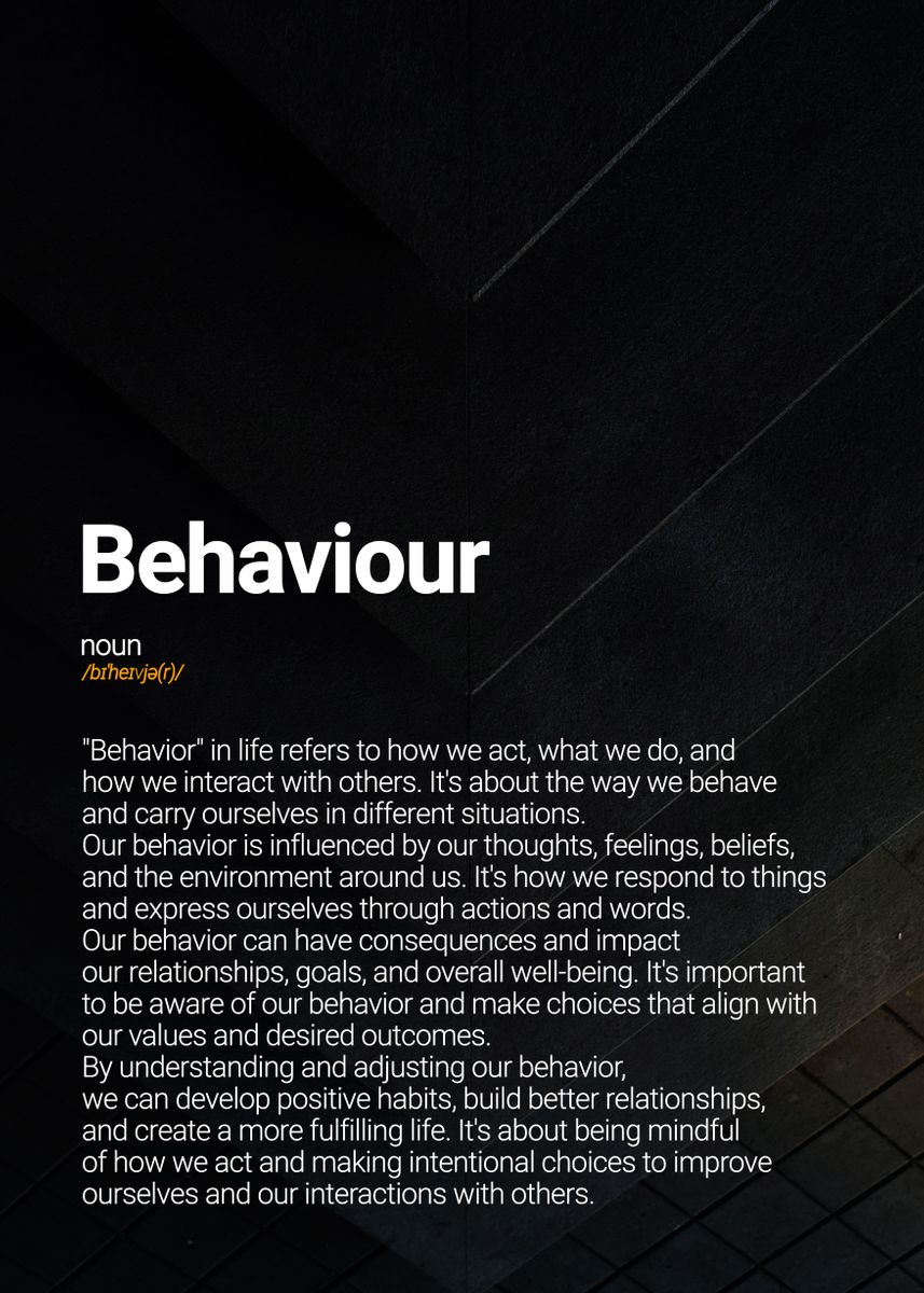 'Behaviour' Poster by Mr Penguin Displate