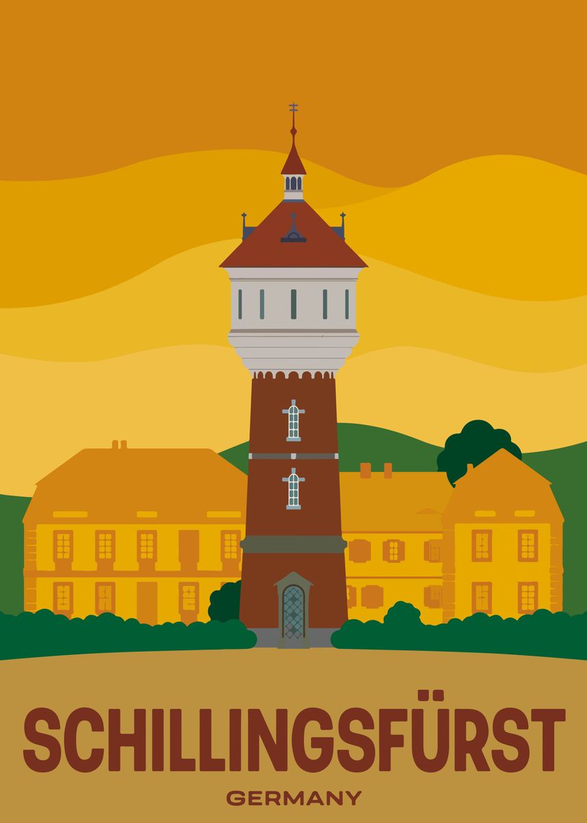 'Travel to germany' Poster, picture, metal print, paint by Leonardo ...