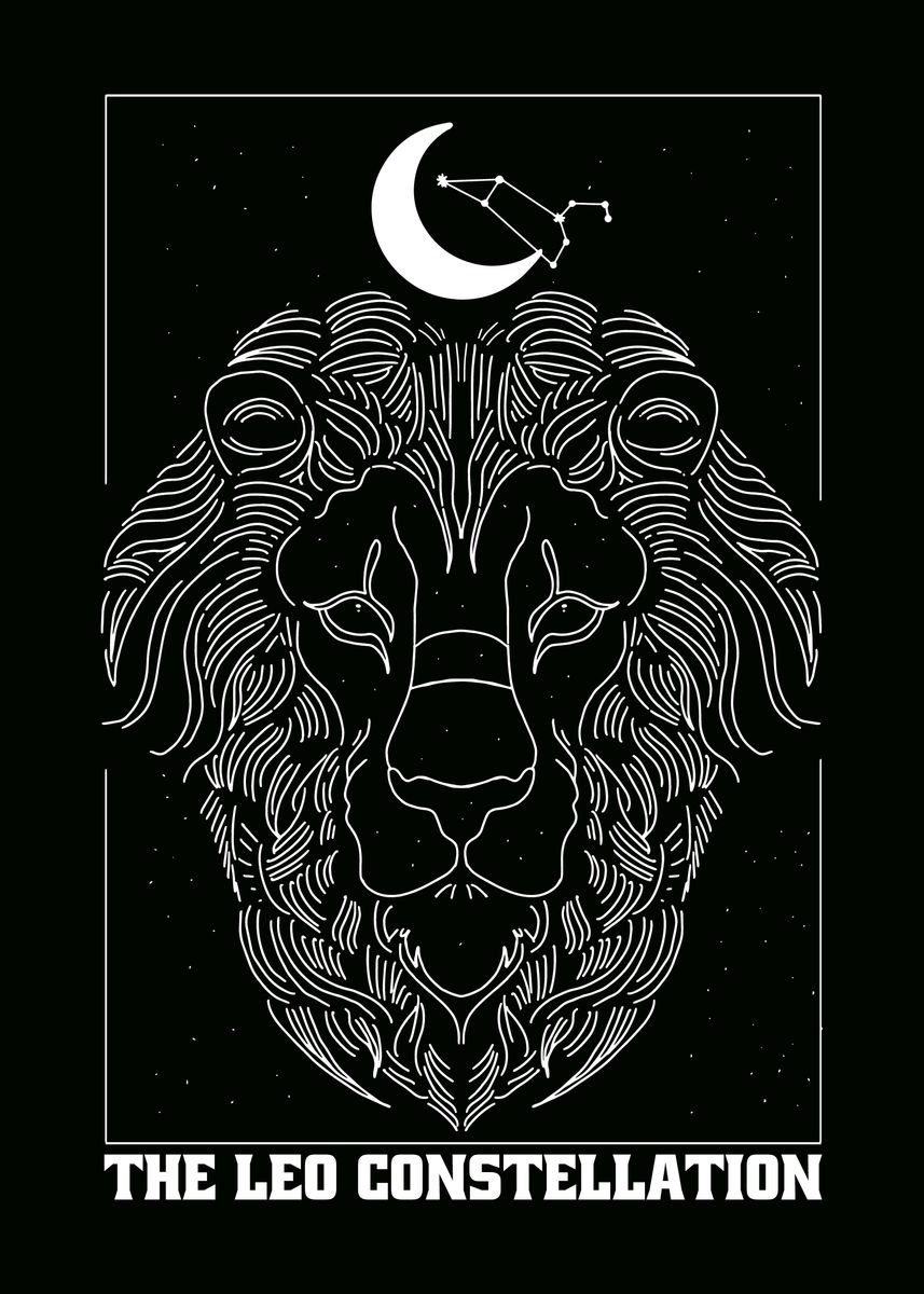 'Leo Zodiac Sign' Poster by Cool Worker Displate